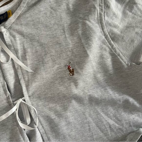 Reworked Ralph Lauren Two-Piece Set - Top and Shorts - Gray - Size S - Picture 4 of 8